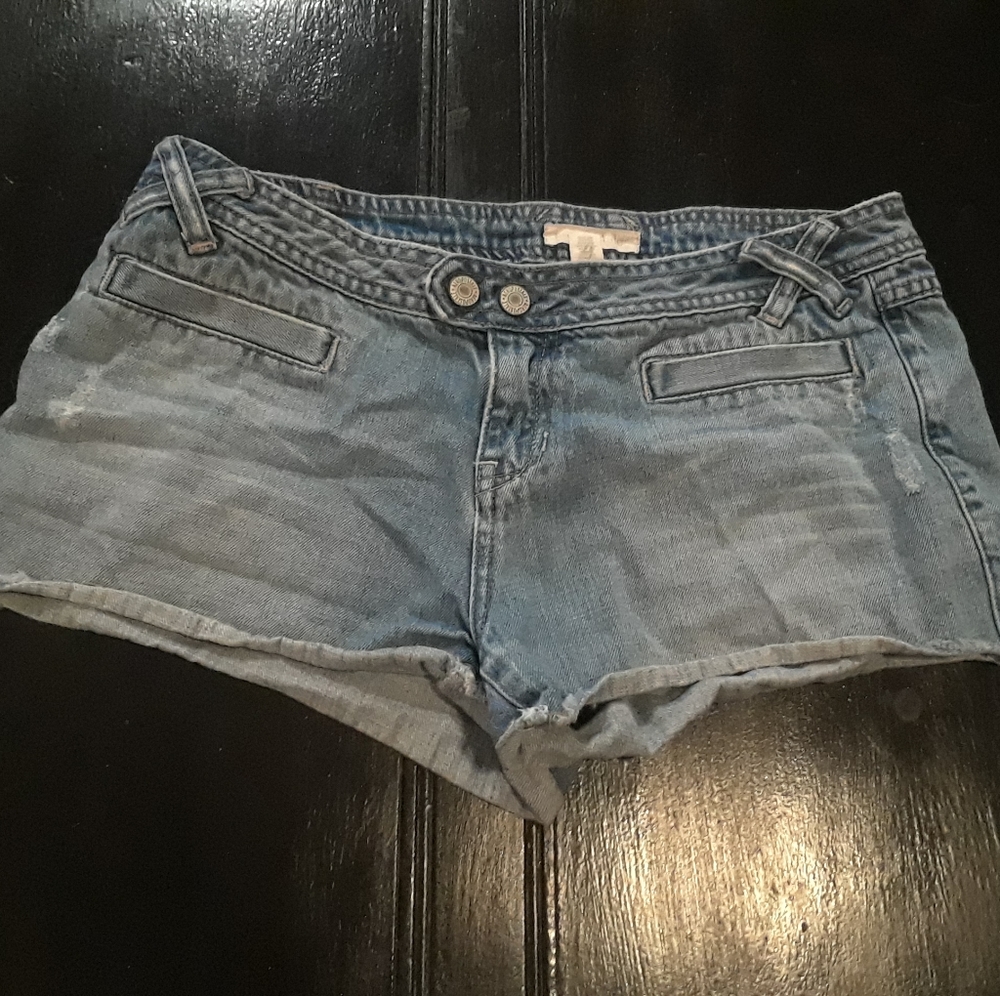 Aeropostle Blue Jean Distressed Shorts
